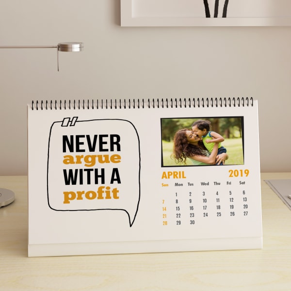 Motivational Quotes Personalized Desk Calendar A4 Gift Send Home