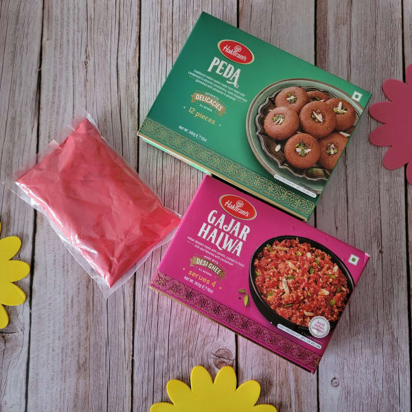 Mouthwatering Sweets With Gulal