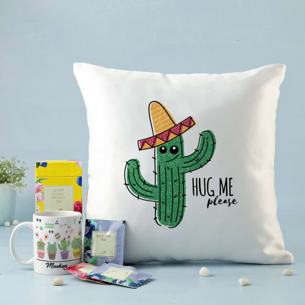 Mr. Cactus Personalized Mug Hamper