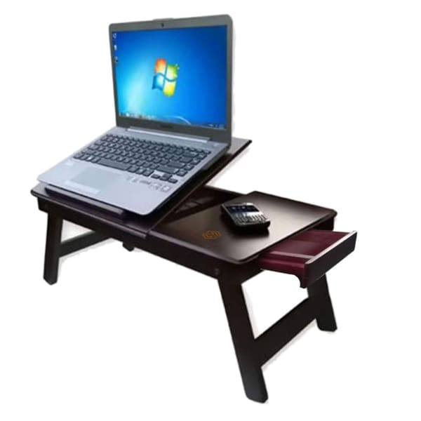 Multi-Functional Portable Laptop Table & Bed Desk With Drawer - Customized With Logo