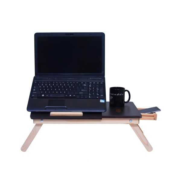 Multi-Functional Portable Laptop Table & Bed Desk with Drawer - Customized With Logo