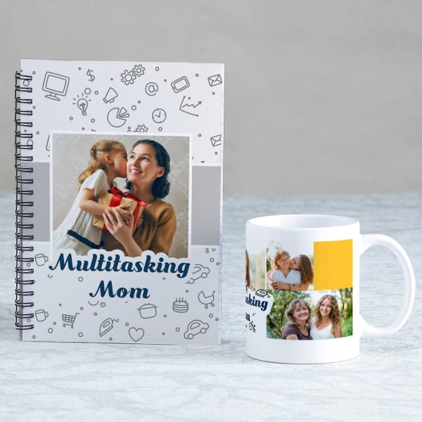 Multitasking Mom Personalized Notebook & Mug Combo