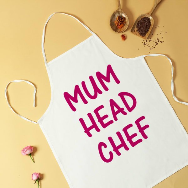 Mum Head Chef Customized Apron
