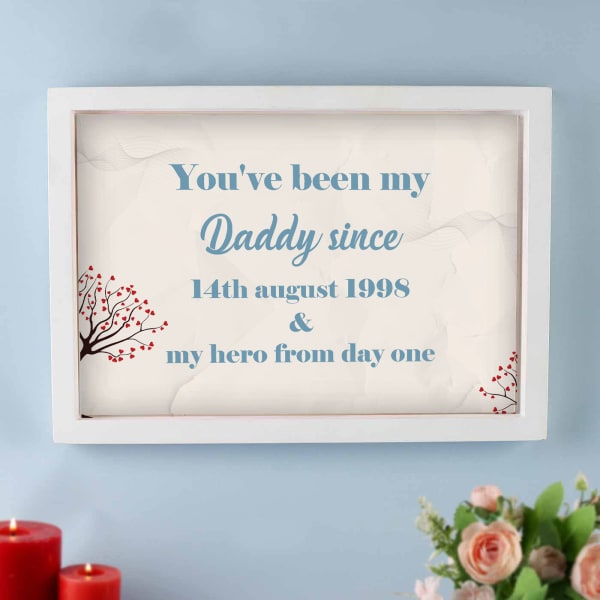 My Dad My Hero Personalized Frame