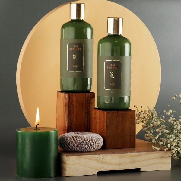 Natural Olive Bath And Skin Care Gift Tray
