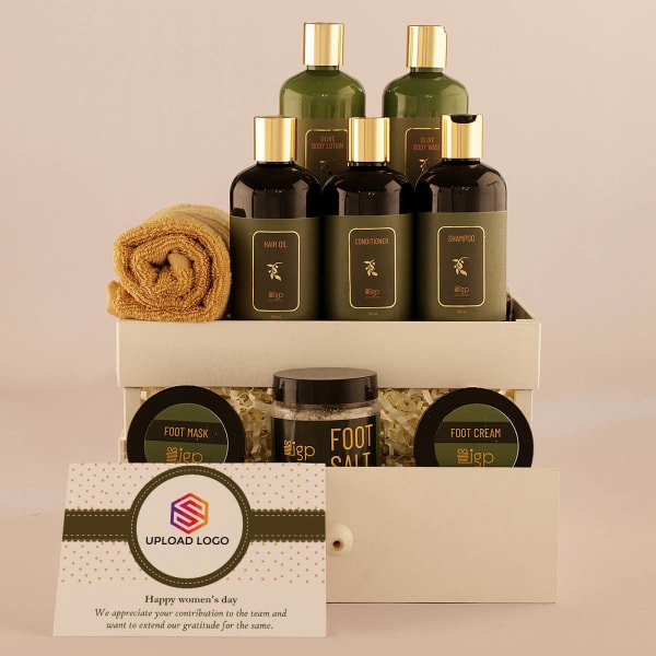 Natural Olive Body Care Kit - Customized With Logo