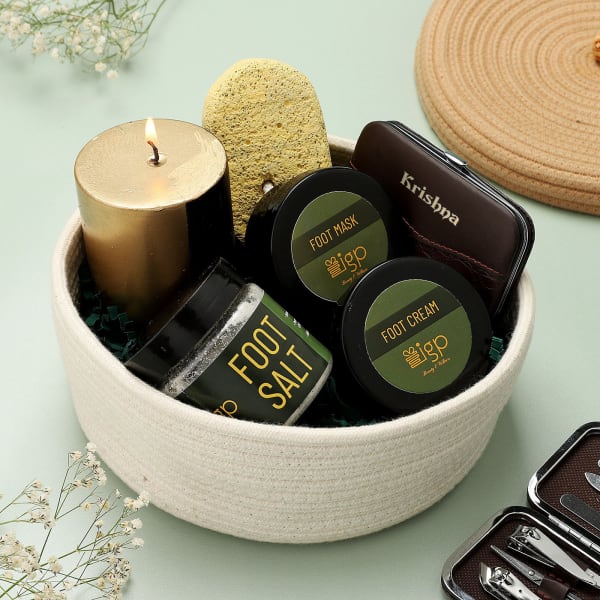 Natural Olive Hand And Feet Care Gift Basket