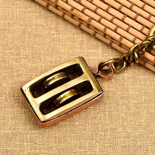 Nautical Brass Pulley Key Chain Gift/Send Rakhi Gifts Online L11045822