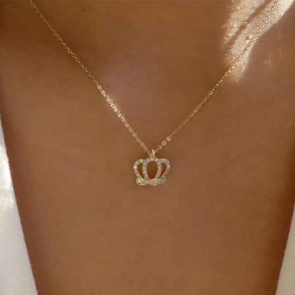 Necklace - Minimal Crown - Single Piece - Juju Joy