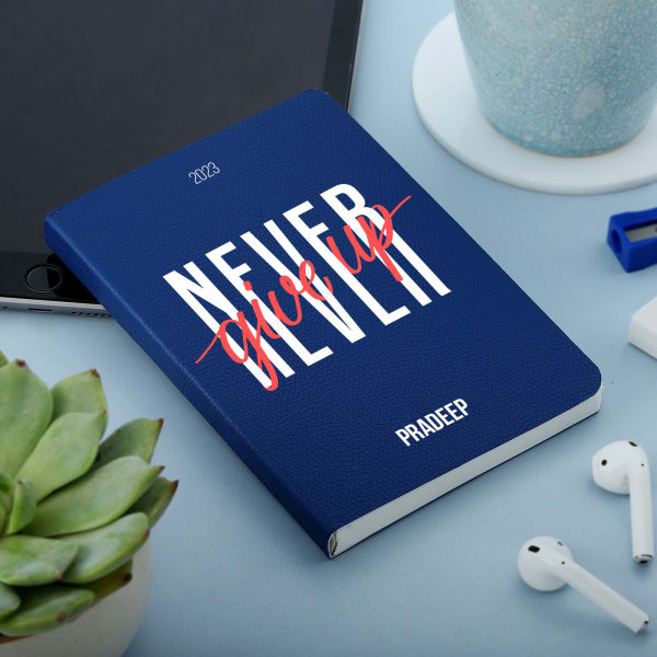 Never Give Up Personalized Diary
