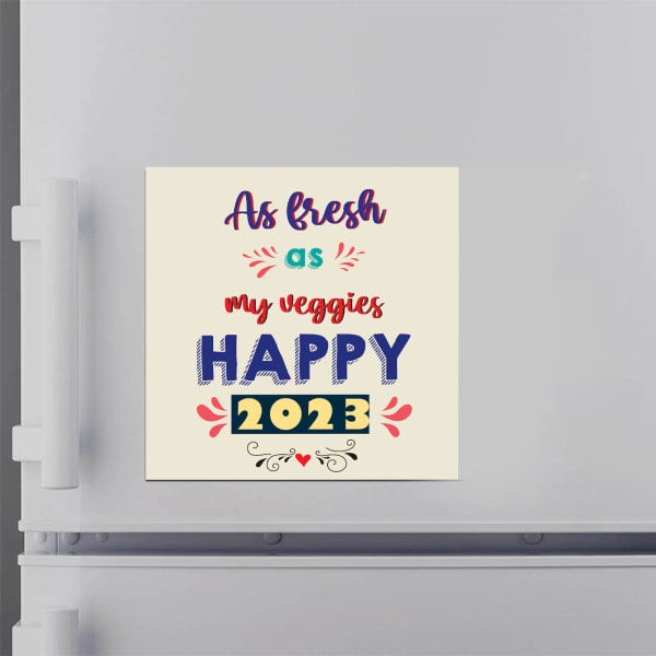 New Year Fridge Magnet