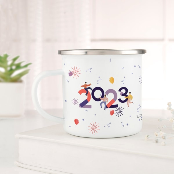 New Year New Enamel Mug