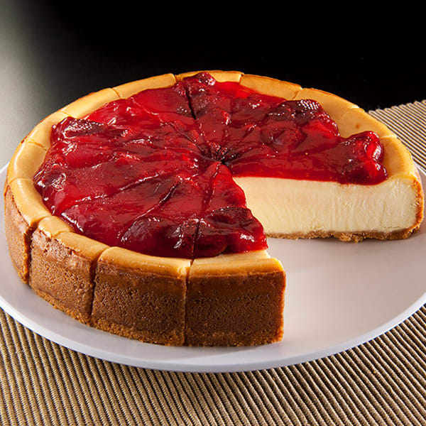 New York Strawberry Topped Cheesecake