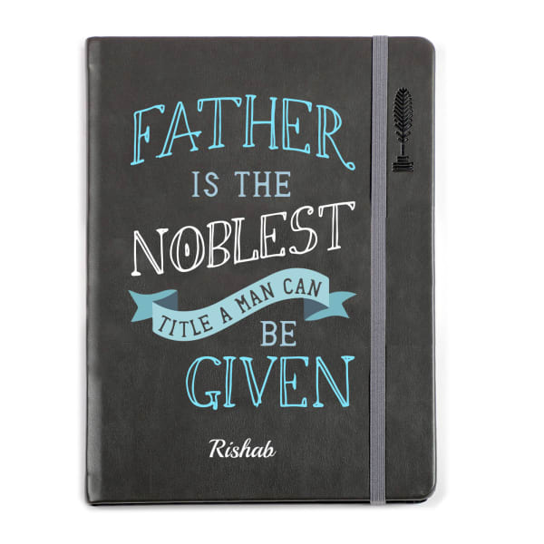 Noble Dad Personalized Premium Notebook