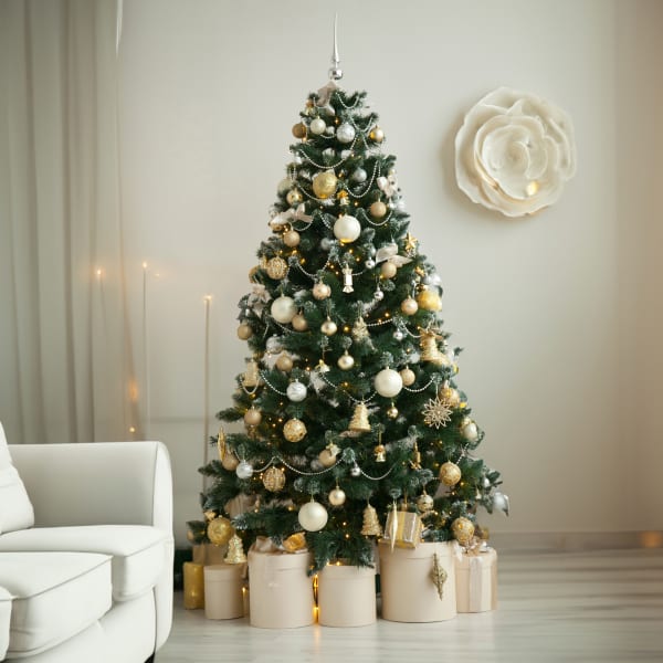 Nordmann Christmas Tree With Assorted Christmas Decoration Medium