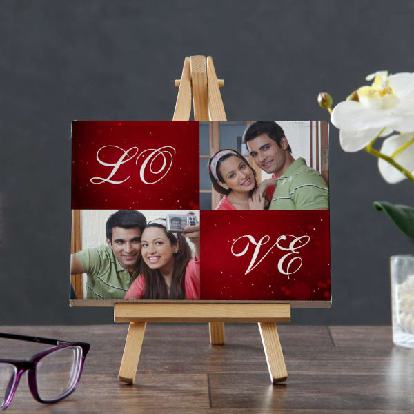 One Love Personalized Table Canvas Frame