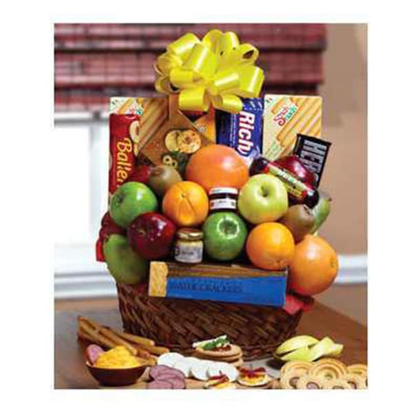 Orchard Fresh Fruit and Snacks Gift Basket