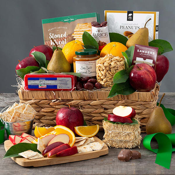 Orchard's Abundance Fruit Gift Basket Gift/Send Christmas