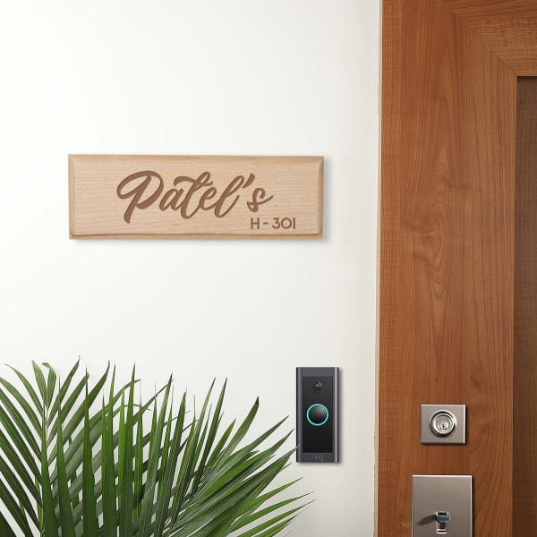 Our Home - Personalized Wooden Name Plate