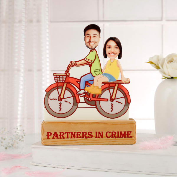 Partners In Crime Personalized Caricature