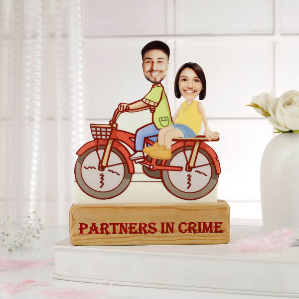 Partners In Crime Personalized Caricature