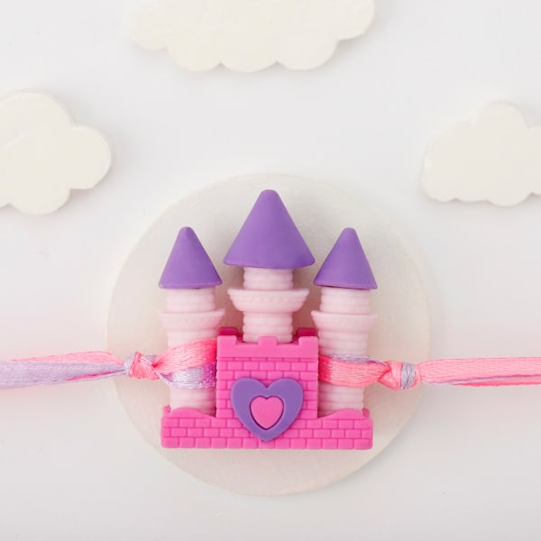 Pastel Castle Eraser Rakhi For Kids