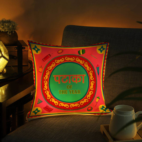 Pataka Of The Year Personalized LED Satin Cushion