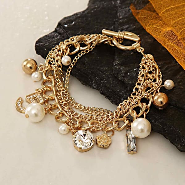 Pearl and Stone Bracelet: Gift/Send Jewellery Gifts Online US1022117 ...