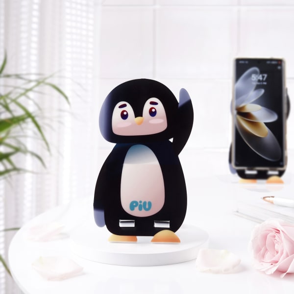Penguin-Shaped Personalized Mobile Stand