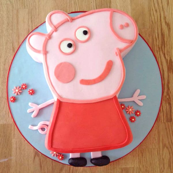 Peppa Pig Fondant Cake (3 Kg)
