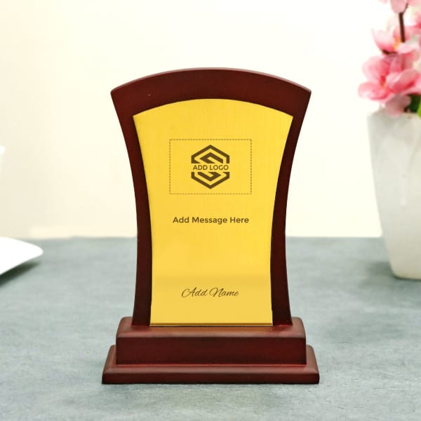 Personalised Certificate Plaque - Customized with Logo, Name & Message