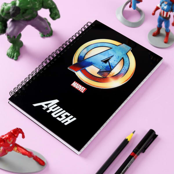 Personalized 3D Marvel Themed Notebook