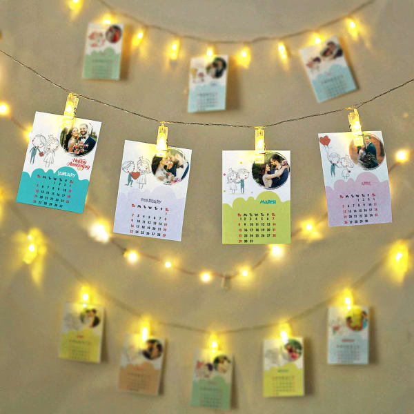 Personalized Anniversary LED Photo Calendar
