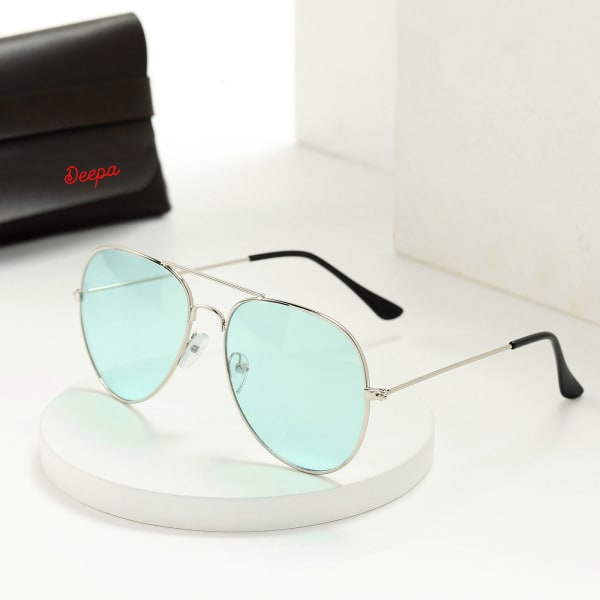 Personalized Aqua Blue Unisex Sunglasses