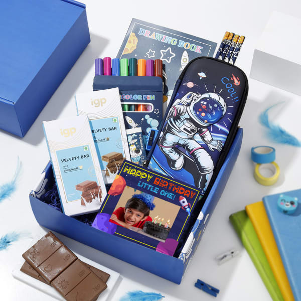 Personalized Aspiring Astronaut Stationery Birthday Hamper