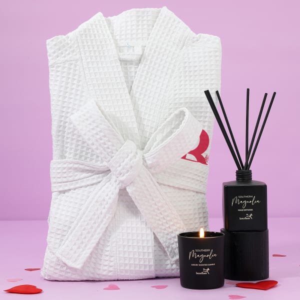 Personalized Bath Robe Gift Set