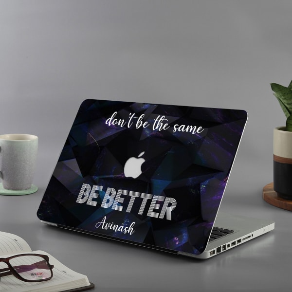 Personalized Be Better Laptop Skin