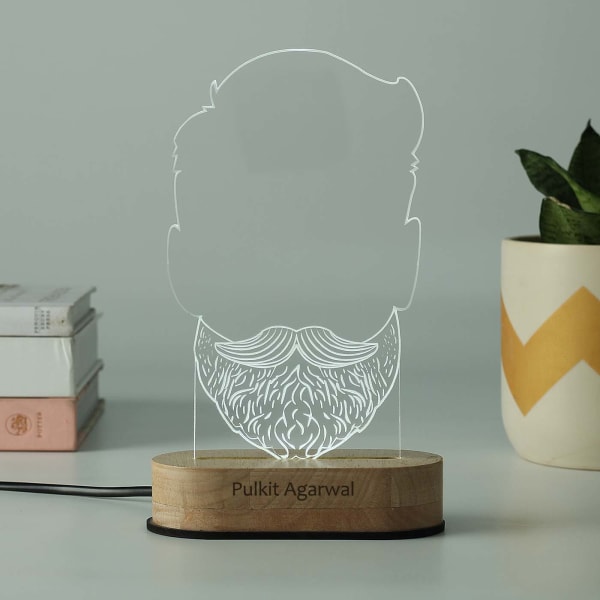 Personalized Beard LED Lamp