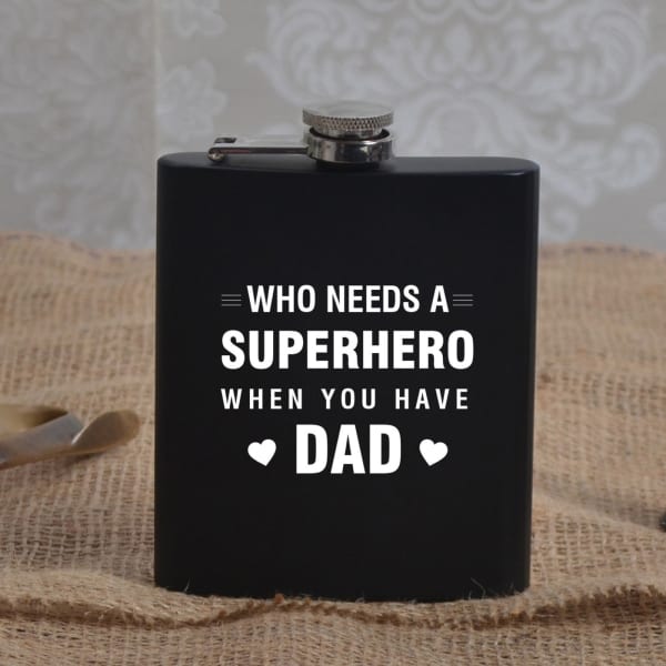 Personalized Best Dad Hip Flask