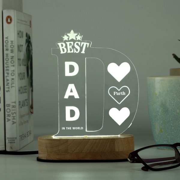 Personalized Best Dad LED Lamp