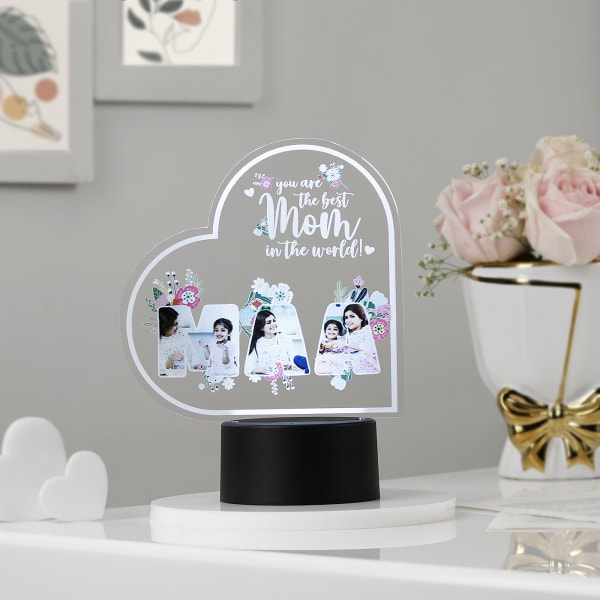 Personalized Best Mom In The World LED Lamp