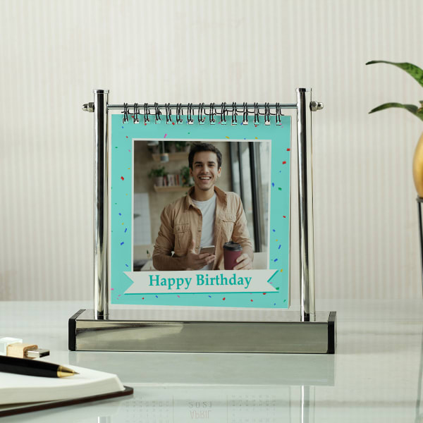 Personalized Birthday Album with Metal Stand