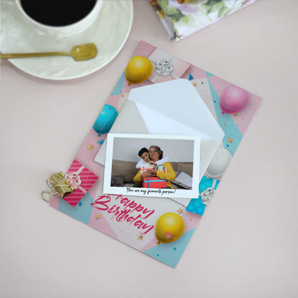 Personalized Birthday Card With Envelope