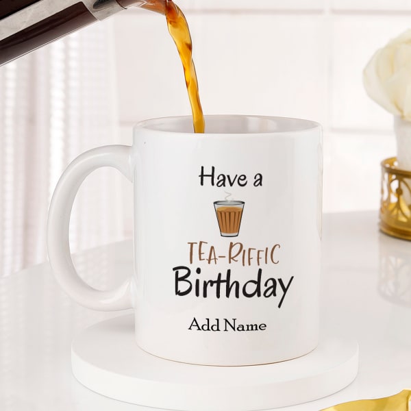 Personalized Birthday Mug for Tea Lovers
