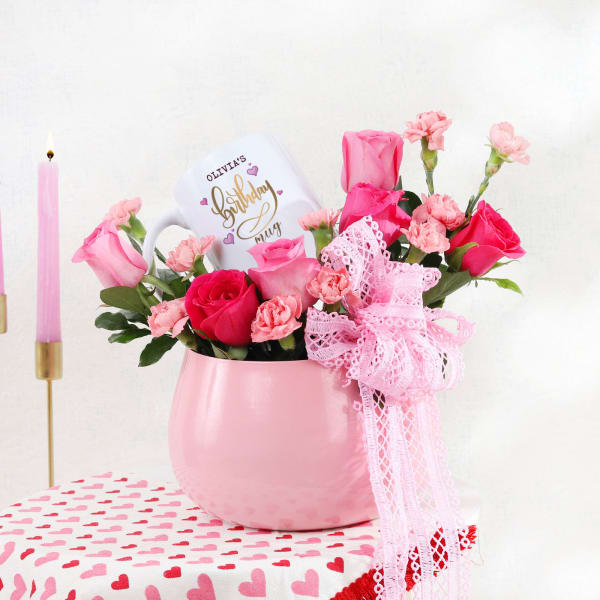 Personalized Birthday Pastel Pink Hamper