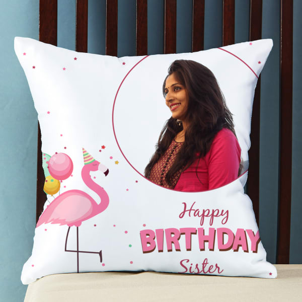 Personalized Birthday Pillow for Sister
