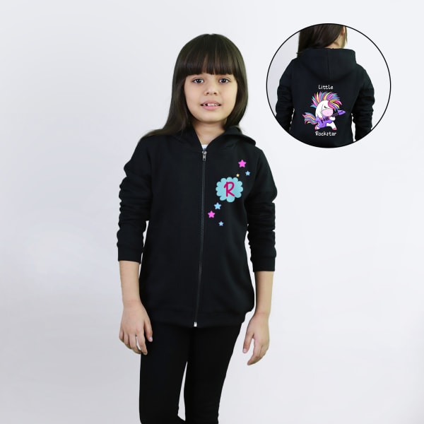 Personalized Black Hoodie for Kids