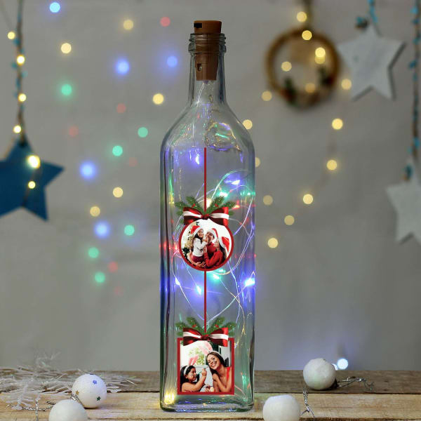 Personalized Bottle Lamp with LED for Christmas: Gift/Send Christmas ...
