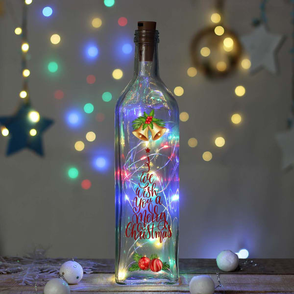 Personalized Bottle Lamp with LED for Christmas