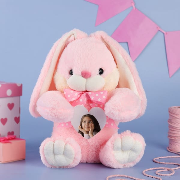 Personalized Bunny Soft Toy- Pink